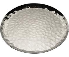 Alessi Cr03/40 Joy N. 3 Plateau Rond en Acier Inoxydable 18/10 Brillant