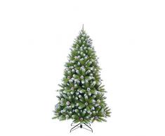 Triumph Tree Empress Spruce avec Pommes de pin Sapin de Noël Artificiel, PVC, Frosted, 107 x 107 x 185 cm