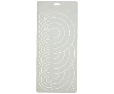 Sten Source 8Â x 45,7Â cm avec Couette Pochoirs avec 2/10,2Â cm Bordures chevauchement de Cercles