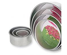 Decora 0062633 Moule Professionnel Aluminium ANODISE Rond Ã CM 25 X 5 H, MÃ©tal, 25 x 5 cm