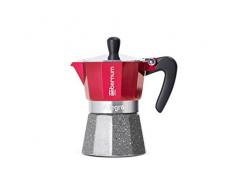 Aeternum - Allegra Preziosa - Cafetière en Aluminium, Petra Platine 6 Tasses Rouge