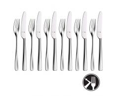 WMF 1228566340 Lot de 12 Couverts à Dessert/Petit-déjeuner, Acier Inoxydable, Argent, 43,5 x 27 x 5 cm