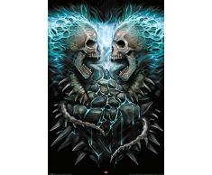 Spiral PP33925 ((Flaming Spine) Maxi Poster, Bois Dense, Multicolore, 61 x 91,5 cm