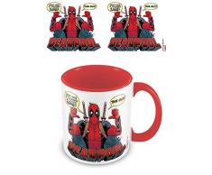 Deadpool MGC25301 (2 Thumbs) Red Coloured Inner Mug, Multicolore
