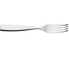 Alessi Mw03/2 Dressed Fourchette de Table en Acier Inoxydable 18/10 Brillant avec Décoration en Relief, Set de 6 Pièces