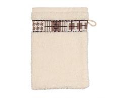 Frottana Fjord Gant de Toilette 15Â x 20Â cm en 100% Coton, Ivoire