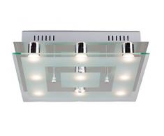 Linea Verdace LV 60971/CH Plafonnier Chess 9 L LED 3 W Chrome 35 x 35 x 9 cm