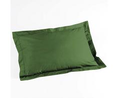 Douceur dIntÃ©rieur Lina Taie doreiller, Coton, Vert Sapin, 50 x 70 cm