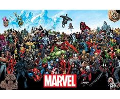 empireposter 745163Â MarvelÂ âÂ UniverseÂ âÂ Action Comic Poster ImpressionÂ âÂ Dimensions 91.5Â x 61Â cm, Papier, Multicolore, 91,5Â x 61Â x 0,14Â cm