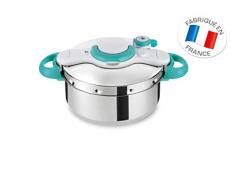 Seb P4620616 ClipsoMinut Easy Autocuiseur Inox Tous feux dont induction et Livres 100 recettes Acier Inoxydable Bleu 4,5 L