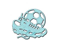 Sweet Dixie de Football et de Coffre Die, en MÃTAL, Gris, MÃ©tal, Gris, 6x6.8x0.1 cm