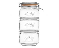 Kilner Bocal de Rangement empilable, 17.5Â x 17.5Â x 32Â cm