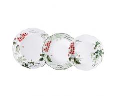 Brunchfield Vaisselle, Porcelaine, Blanc, 28 x 26 x 28 cm, 18 pièces