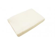 Blanc des Vosges Eponge unie Serviette de Bain Coton Blanc 55x110 cm