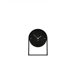 Kartell Air du Temps Horloge de Table en Plastique, Plastique, Noir, 21.5 x 8 x 30 cm