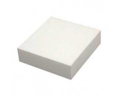 Decora Forme carrée en polystyrène Sucette gâteau pour décoration, Blanc cassé, Polystyrène, Ecru, 30 x 30 x 5 cm