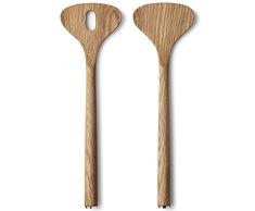 George Jensen GJ 069077Â Alfreda Couverts Ã Salade, Bois, Marron, 12Â x 3Â x 29,7Â cm