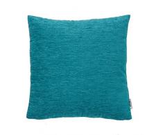 B&H B&H Coussin en Polyester Moderne 45x45x2 cm Turquoise