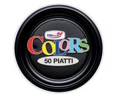 DoplÃ Assiettes Ã Dessert Noir 50Â PiÃ¨ces