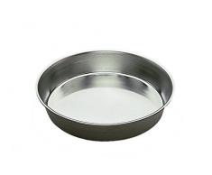 Gobel 123760 Moule à Manqué Rond Bordé Uni Fer Blanc à 26 cm