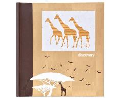 Innova Q8908144 Album Photo 200 Pochettes 10x15 cm Discovery Girafe, Carton, Beige, Blanc, Marron, 25 x 24 x 5 cm