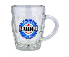 Reception 1605383 Lot de 2 Bocks à bière Verre Transparent 26 x 10 x 12,5 cm