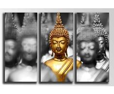 Tableau Moderne Photographique, Impression sur bois, Bouddha Bouddha, Relaxation, Relaxation, Zen, 97 x 62 cm, ref. 26215