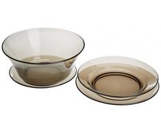 Marinex Vaisselle, Noir, 23Â x 23Â x 21Â cm, 19Â piÃ¨ces