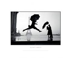 Affiche 60x80 cm France, Paris, 1989, 100e anniversaire de la Tour Eiffel / France, Paris, 1989, Eiffel tower 100th anniversary / France, Paris, 1989, Eiffelturms 100. Geburtstag Elliott ERWITT