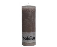 Bolsius, Bougie pilier, Cire de paraffine, Taupe