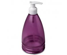 TATAY 6140205 Aqua Distributeur de Savon Liquide Ã Poser Aubergine 8 x 8 x 17,5 cm