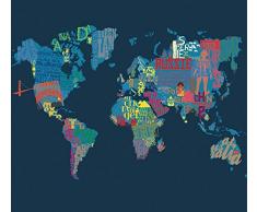 Papier Peint poster panoramique BLUE WORLD 4 x 2,70 m | DÃ©co et photo murale XXL QualitÃ© HD Scenolia