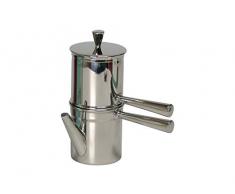 Ilsa Napoletana CafetiÃ¨re, Acier INOX, Argent, 1-2 Tasses