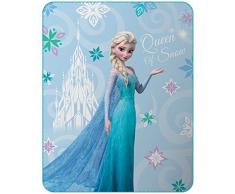 Disney - La Reine des Neiges - Plaid Polyester Elsa, Blanc, 110x140 cm