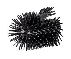 Wenko 22243100 Tête de Brosse WC Silicone Noir 7,5 x 7,5 x 9,3 cm