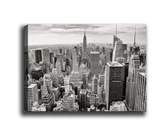 Bonamaison Peinture sur toile, multicolore, 70 x 100 cm - ConÃ§u et fabriquÃ© en Turquie