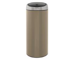 Brabantia 425004 Poubelle Touch Bin 30 L Taupe/Fpp