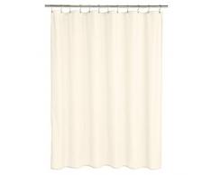 AmazonBasics Rideau de douche en polyester Tissu armurÃ© Vanille 183 x 183 cm