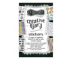 Ranger Dylusions Dyary Autocollant Livre, Multicolore