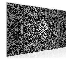 Tableau decoration murale Mandala 200 x 80 cm - XXL Impression sur Toile Salon Appartment 5 Parties - prÃªt Ã accrocher - 107455c