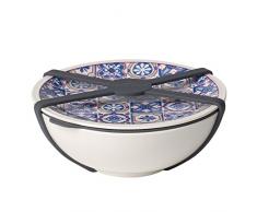 like. by Villeroy & Boch To Go Indigo Bol M, 4 piÃ¨ces, Porcelaine Premium/Silicone, Bleu/Mauve