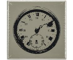 Prima Marketing finnabair en Bois montÃ© sur Timbres Truelle x Truelle, Horloge Vintage