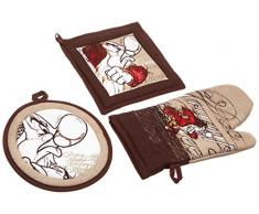 Disney tws63/09br 7Â Nains Lot avec 2Â Supports de la Chaleur Gant de Toilette, Pot, Design Grumpy