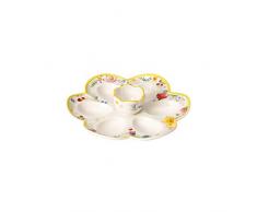 Villeroy & Boch Spring Awakening Assiette Ã Åufs, 20 cm, Porcelaine, Blanc/Multicolore