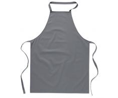 eBuyGB Traiteur Cuisson BBQ Uni de Chef Unisexe Tablier de Cuisine, Coton, Gris, 32.21Â x 21.79Â x 6.4Â cm