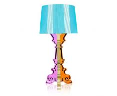 Kartell Bourgie Lampe de Table, Paquet de 1 pièce, Bleu Clair, Matériau Imperméable Ãcologique et Bois
