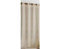 Linder 1160 /29/375FR Voilage Moana Beige Oeillets 145 x 255 cm