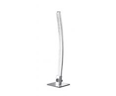 WOFI lampe de table à 1 ampoule de la série sorel 1 lED 10 w 11 x 43 x 10 cm, 700 lm, 3000 k, classe énergétique a bläschendekor acrylique avec 3 niveaux dintensité chromé 8524.01.01.0000