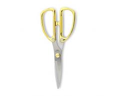 Grunwerg Ciseaux de Cuisine Multi-Usage, Acier Inoxydable, doré, 18.5 x 8.5 x 1 cm