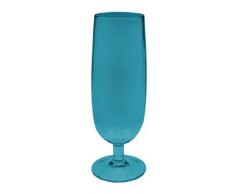 Zak Designs 1783-630 Flute Ã Champagne Stacky Bleu Aqua 16 cl